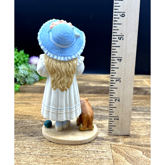 1990 Jan Hagara Limited Edition Shelley & Bear 6" Figurine S20606 #1241 - Picture 3 of 8